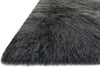 Loloi Finley FN-01 Black / Charcoal Area Rug Round Image