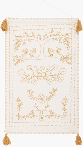 Livabliss Folk Tale FKL-1001 Ivory Wall Art main image