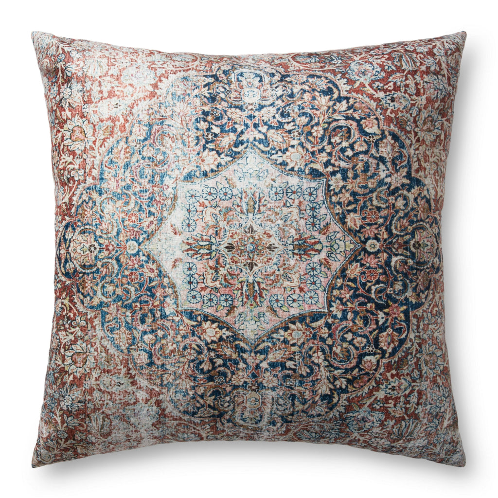Loloi Pillows FP0008 Red / Navy main image