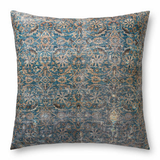 Loloi Pillows FP0010 Lagoon / Brown main image