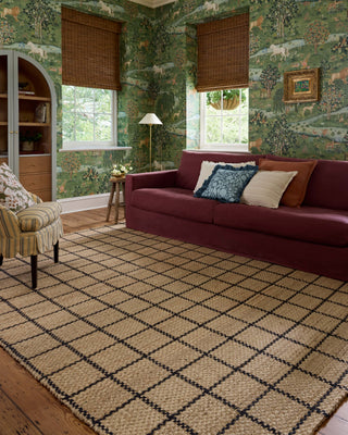 Fletcher FLE-01 Natural/Black Area Rug by Chris Loves Julia X Loloi Lifestyle Image Feature