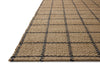 Fletcher FLE-01 Natural/Black Area Rug by Chris Loves Julia X Loloi Corner Image