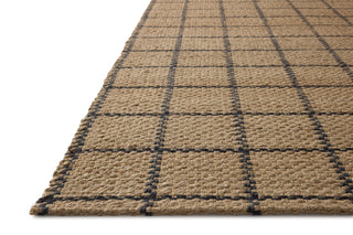 Fletcher FLE-01 Natural/Black Area Rug by Chris Loves Julia X Loloi Corner Image