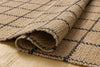 Fletcher FLE-01 Natural/Black Area Rug by Chris Loves Julia X Loloi Pile Image