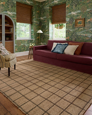 Fletcher FLE-01 Natural/Brown Area Rug by Chris Loves Julia X Loloi Lifestyle Image Feature