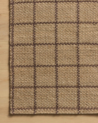 Fletcher FLE-01 Natural/Brown Area Rug by Chris Loves Julia X Loloi Corner Image