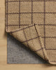 Fletcher FLE-01 Natural/Brown Area Rug by Chris Loves Julia X Loloi Backing Image