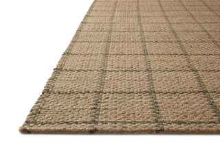 Fletcher FLE-01 Natural/Olive Area Rug by Chris Loves Julia X Loloi Corner Image