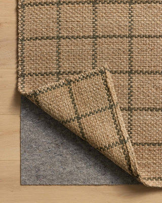 Fletcher FLE-01 Natural/Olive Area Rug by Chris Loves Julia X Loloi Corner Image