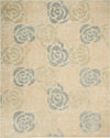 Christopher Guy Wool and Silk CGS20 Sand Shell/Chic Grey Area Rug