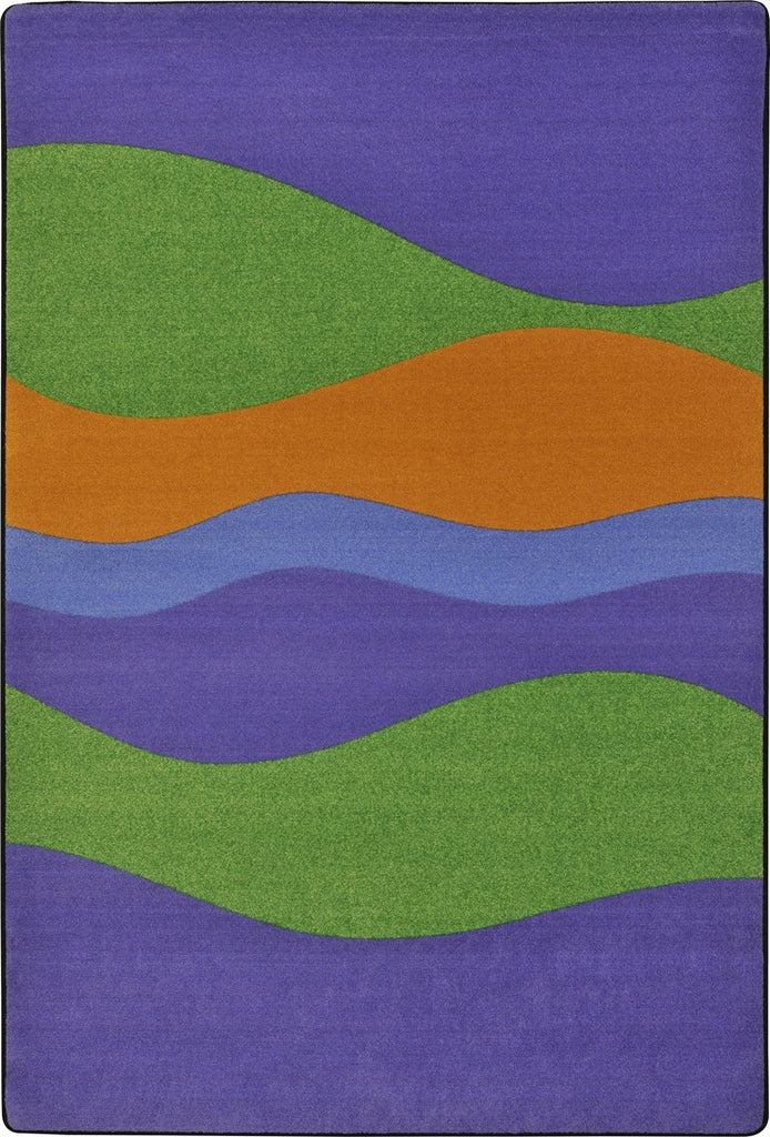 Joy Carpets Kid Essentials Flow Violet Area Rug