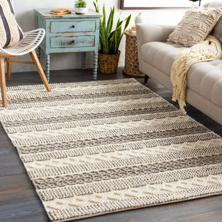 Surya Farmhouse Neutrals FLS-2301 Area Rug Room Scene Feature
