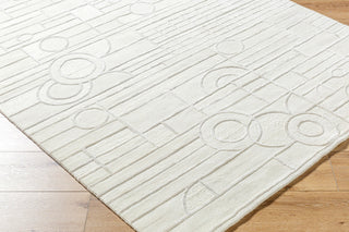 Frank Lloyd Wright Foundation X Surya Transcendence FLWL-2300 Light Silver Area Rug Corner Shot