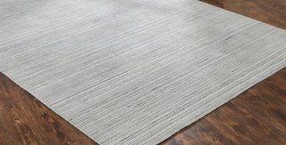 Ancient Boundaries Fog FOG-1215 Grey/White Stri� Area Rug Alternative Image