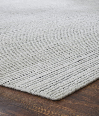 Ancient Boundaries Fog FOG-1215 Grey/White Stri� Area Rug Alternative Image