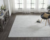 Ancient Boundaries Fog FOG-1215 Grey/White Stri� Area Rug Alternative Image