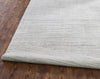 Ancient Boundaries Fog FOG-1215 Grey/White Stri� Area Rug Closeup Image