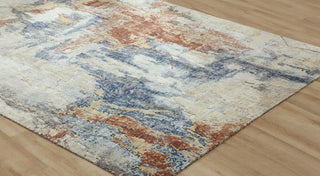 featured Ancient Boundaries Fortune FOR-1390 Blue/Spice Area Rug Floor Image