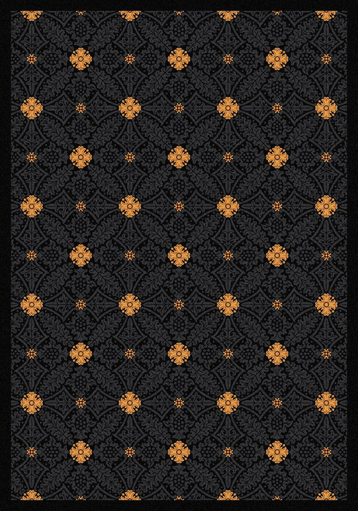 Joy Carpets Any Day Matinee Fort Wood Black Area Rug