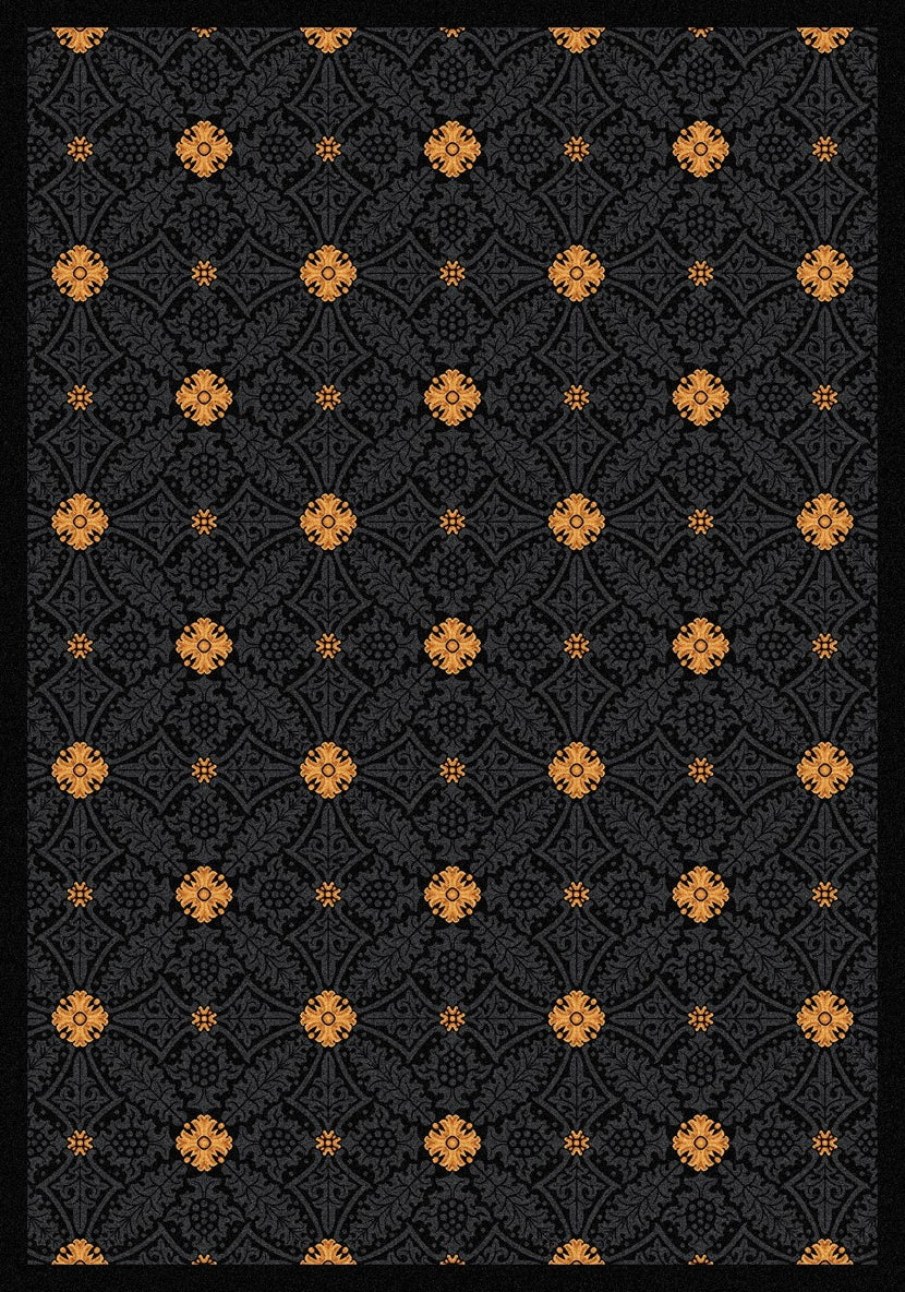 Joy Carpets Any Day Matinee Fort Wood Black Area Rug
