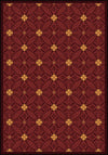 Joy Carpets Any Day Matinee Fort Wood Burgundy Area Rug