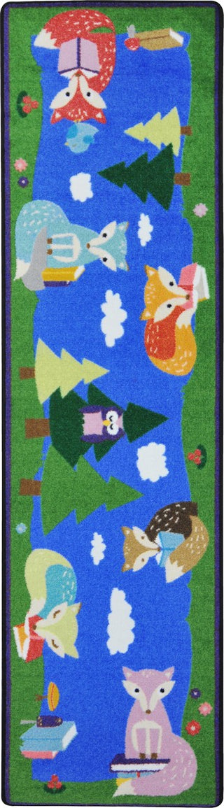 Joy Carpets Kid Essentials Foxy Readers Multi Area Rug