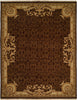 Kalaty Florence FR-624 Dark Brown Area Rug