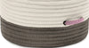 Colonial Mills Color Block Pouf FR11 Gray and Pink