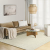 Nourison Pure Framework FRA01 Ivory Area Rug by DKNY Corner Image
