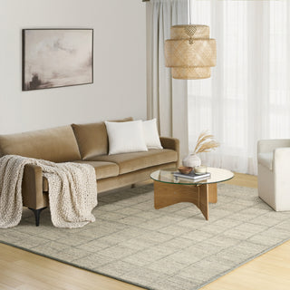 Nourison Pure Framework FRA01 Silver Area Rug by DKNY Corner Image