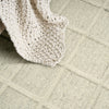 Nourison Pure Framework FRA01 Ivory Area Rug by DKNY Corner Image