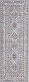 Feizy Francisco 39GBF Gray/Rust Area Rug Lifestyle Image Feature