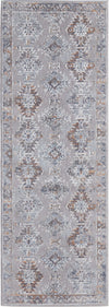 Feizy Francisco 39GEF Gray/Rust Area Rug Lifestyle Image Feature