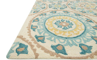 Loloi Francesca FC-38 Ivory / Beige Area Rug Corner Shot
