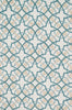 Loloi Francesca FC-42 Ivory / Teal Area Rug Main