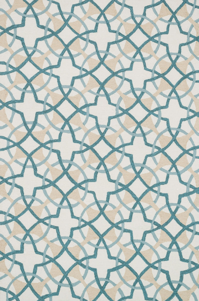 Loloi Francesca FC-42 Ivory / Teal Area Rug main image