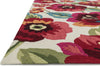 Loloi Francesca FC-44 Ivory / Fuchsia Area Rug Round Image