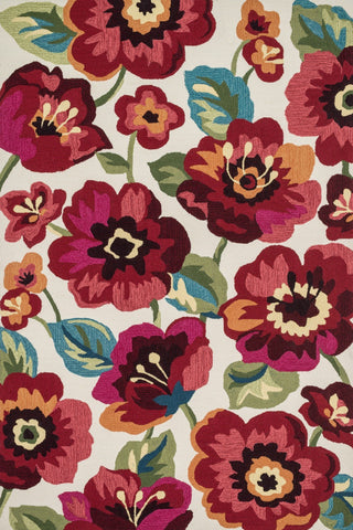 Loloi Francesca FC-44 Ivory / Fuchsia Area Rug Main