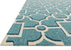 Loloi Francesca FC-48 Aqua / Beige Area Rug Corner Shot