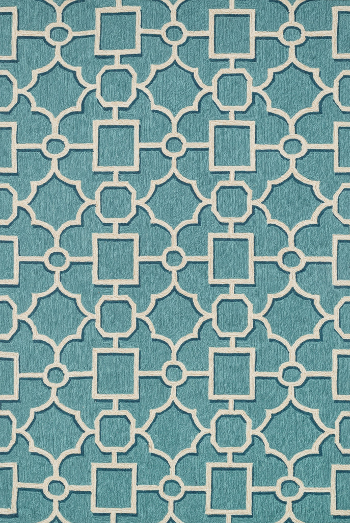 Loloi Francesca FC-48 Aqua / Beige Area Rug main image