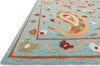 Loloi Francesca FC-53 Aqua / Spice Area Rug Corner Shot