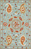 Loloi Francesca FC-53 Aqua / Spice Area Rug main image
