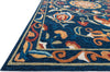 Loloi Francesca FC-54 Blue / Spice Area Rug Corner Shot