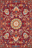 Loloi Francesca FC-54 Red / Sage Area Rug Main