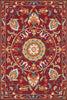 Loloi Francesca FC-54 Red / Sage Area Rug main image