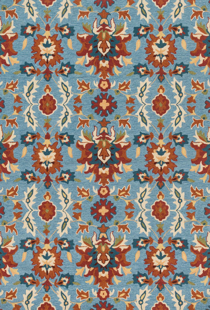 Loloi Francesca FC-59 Light Blue / Spice Area Rug main image