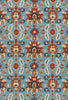 Loloi Francesca FC-59 Light Blue / Spice Area Rug Main Image