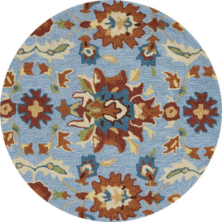 Loloi Francesca FC-59 Light Blue / Spice Area Rug Main Image