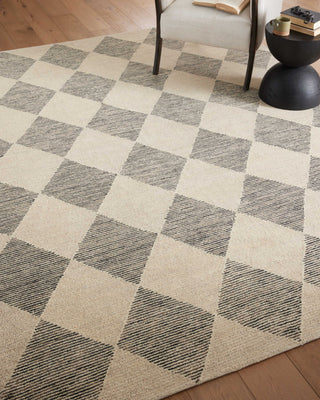 Chris Loves Julia x Loloi Francis FRA-01 Beige/Charcoal Area Rug Main Image