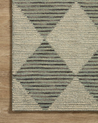 Chris Loves Julia x Loloi Francis FRA-01 Spa/Granite Area Rug Corner Image